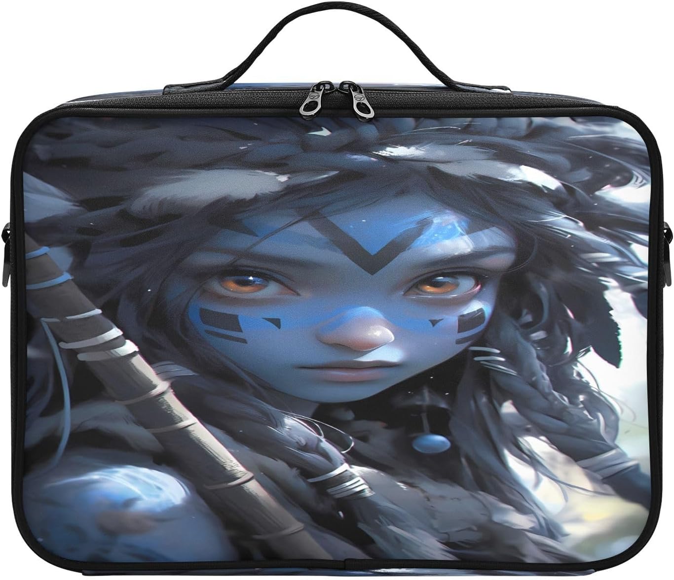 Blue Elf Girl dividers for cosmetics makeup brushes travel size toiletries make up bags women travel makeup train bolso para maquillaje men mens