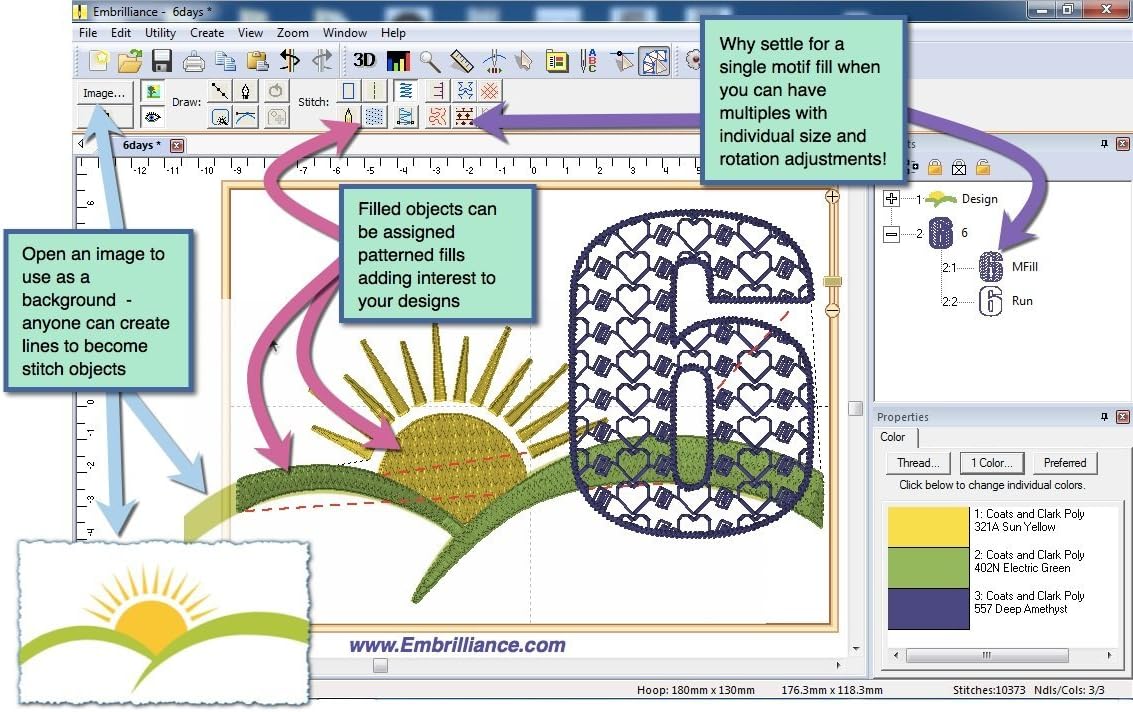 Embrilliance StitchArtist Nivel 1, software de bordado digitalizado para Mac y PC