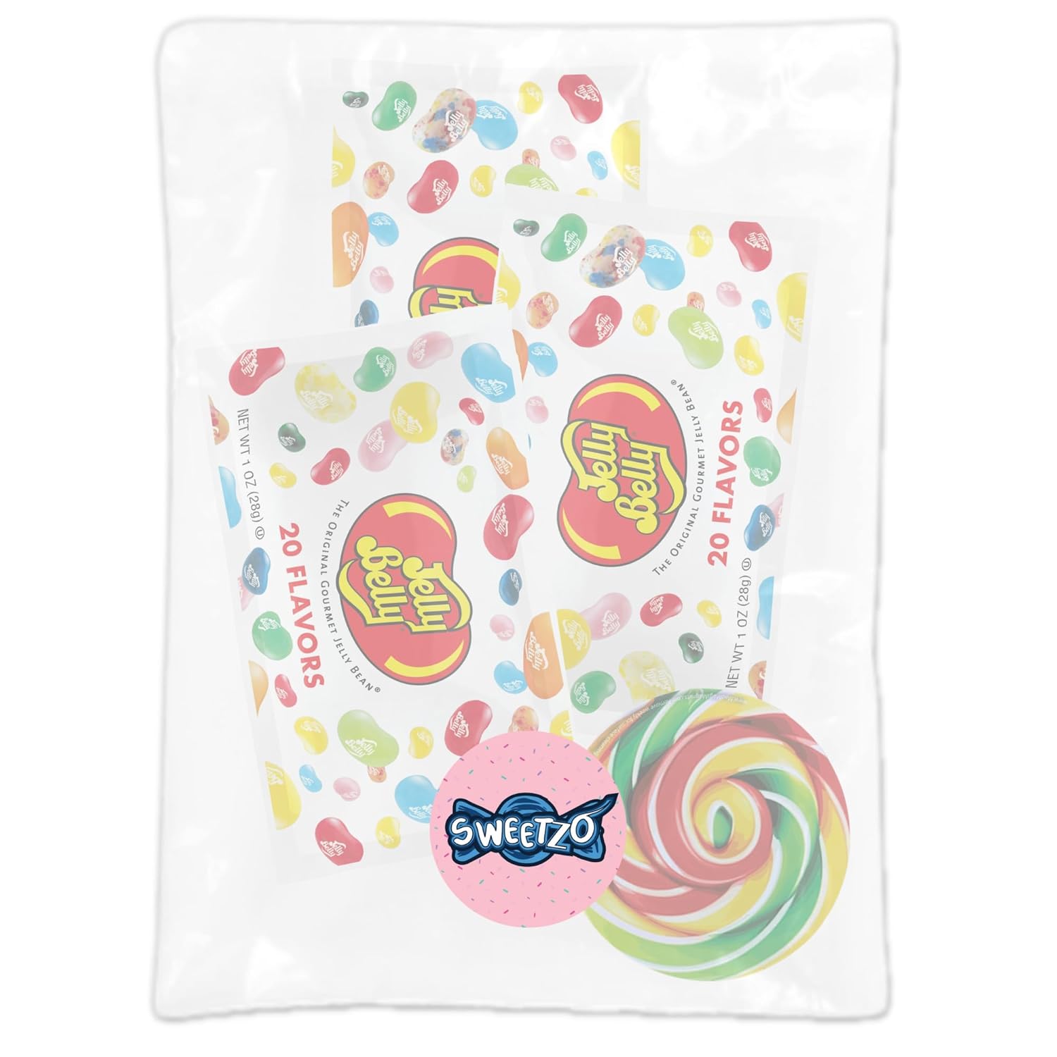 Surtido de gomitas de 20 sabores, bolsas individuales de caramelos masticables con sabor a frutas, aperitivos para fiesta de cumpleaños, 1 onza