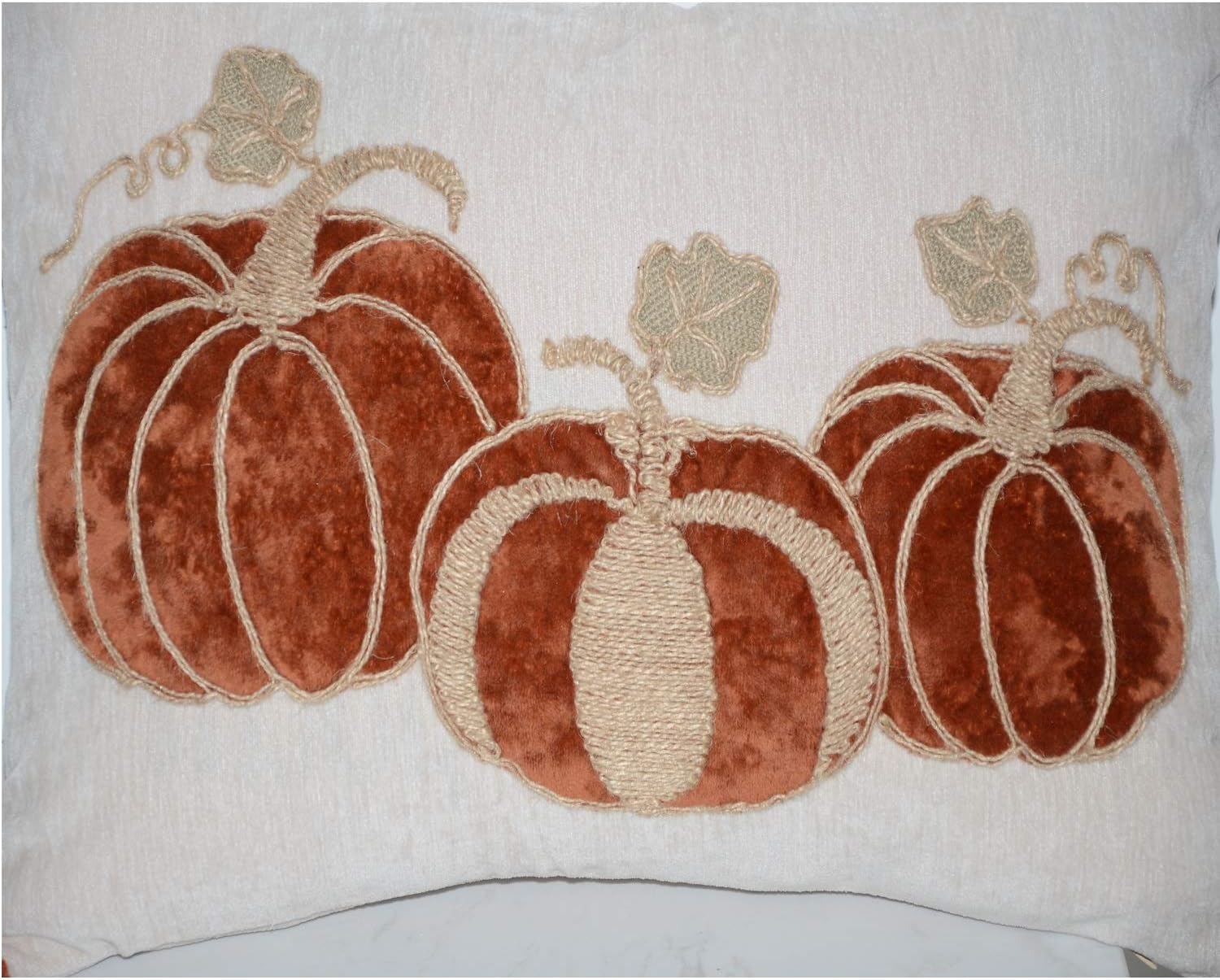 Hahadidi Fundas de almohada lumbar de otoño, fundas de almohada bordadas de calabaza, fundas de almohada decorativas de otoño de cosecha de Acción