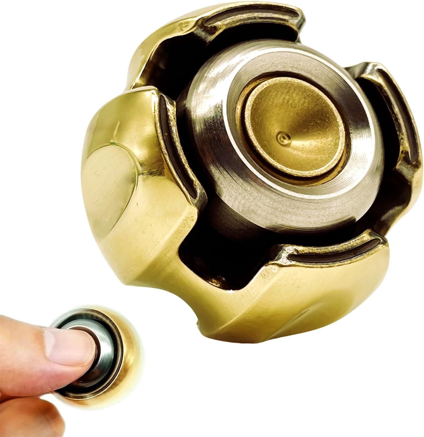 Mecánico ojo latón Fidget Spinner R188 Rodamiento EDC Metal Hand Spinner ADHD Herramienta Focus Ansiedad Alivio del estrés Juguetes aburrimiento