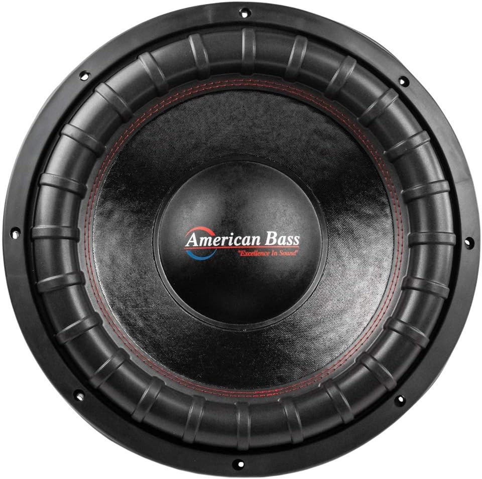 American Bass XFL-1544 – Subwoofer dual de 15 pulgadas, 4 ohmios, 2000 vatios, audio máximo para automóvil, paquete de 2