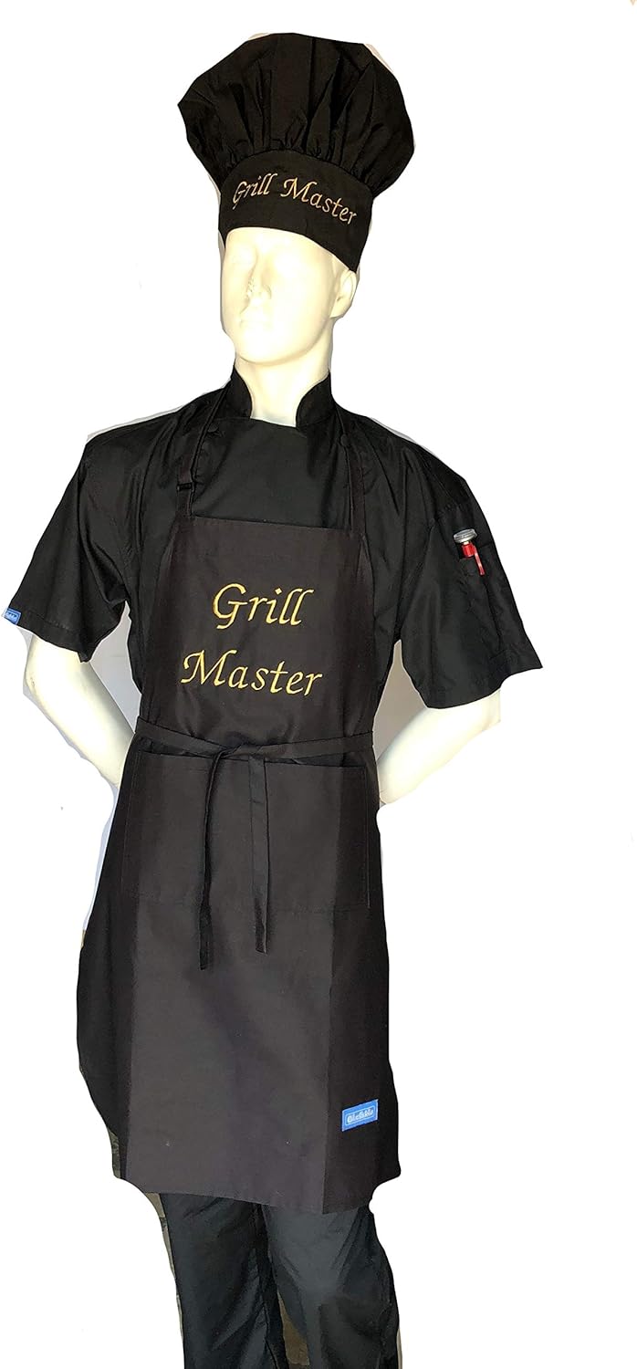 CHEFSKIN Hermoso delantal de chef Grill Master Chef Regalo profesional
