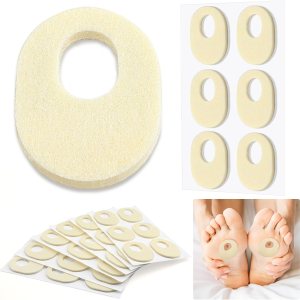 72 cojines de fieltro para callos de forma ovalada, almohadillas adhesivas para pies, almohadillas suaves y transpirables para callos, cojines de 72 cojines de fieltro para callos de forma ovalada, almohadillas adhesivas para pies, almohadillas suaves y transpirables para callos, cojines de