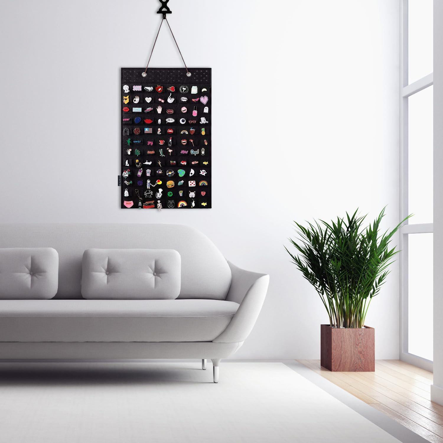 Estuche de exhibición de colección de pines, organizador de broches para colgar en la pared, tablero de pines para pines esmaltados, soporte de