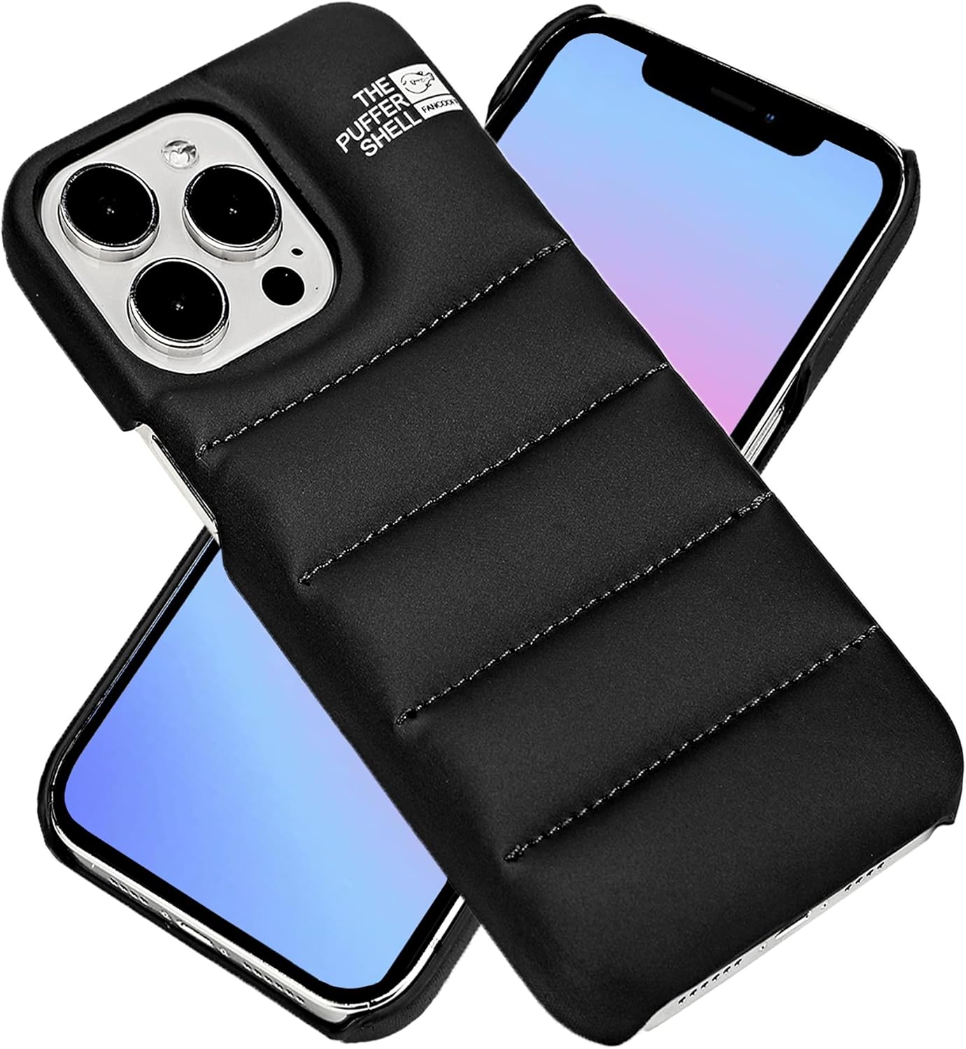 Funda acolchada para teléfono, compatible con iPhone 11, diseño bonito antiarañazos, material suave al tacto, funda protectora 3D a prueba de