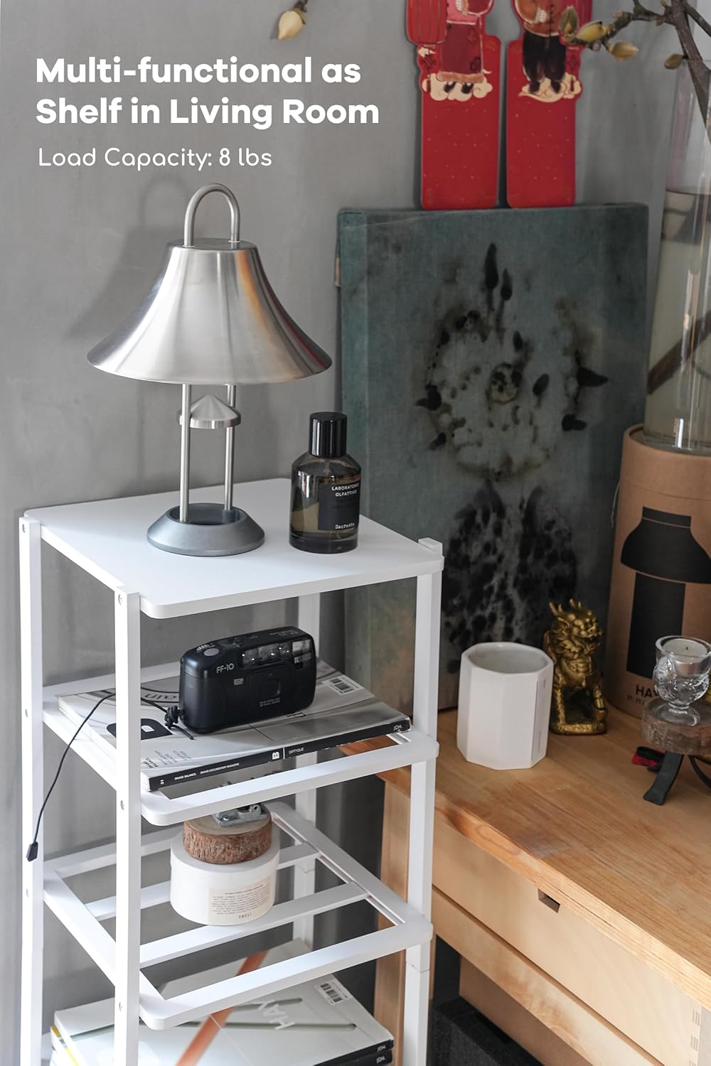 Zapatero vertical de bambú de 8 niveles, soporte de almacenamiento de zapatos independiente, torre de almacenamiento de zapatos que ahorra espacio