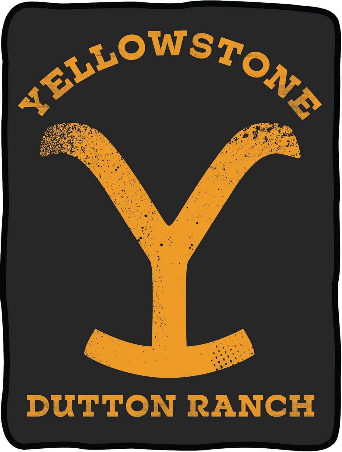 Yellowstone – Manta de forro polar suave, logotipo con inscripciones en Y, acogedora tela ligera de felpa, con licencia oficial de 45 x 60 pulgadas