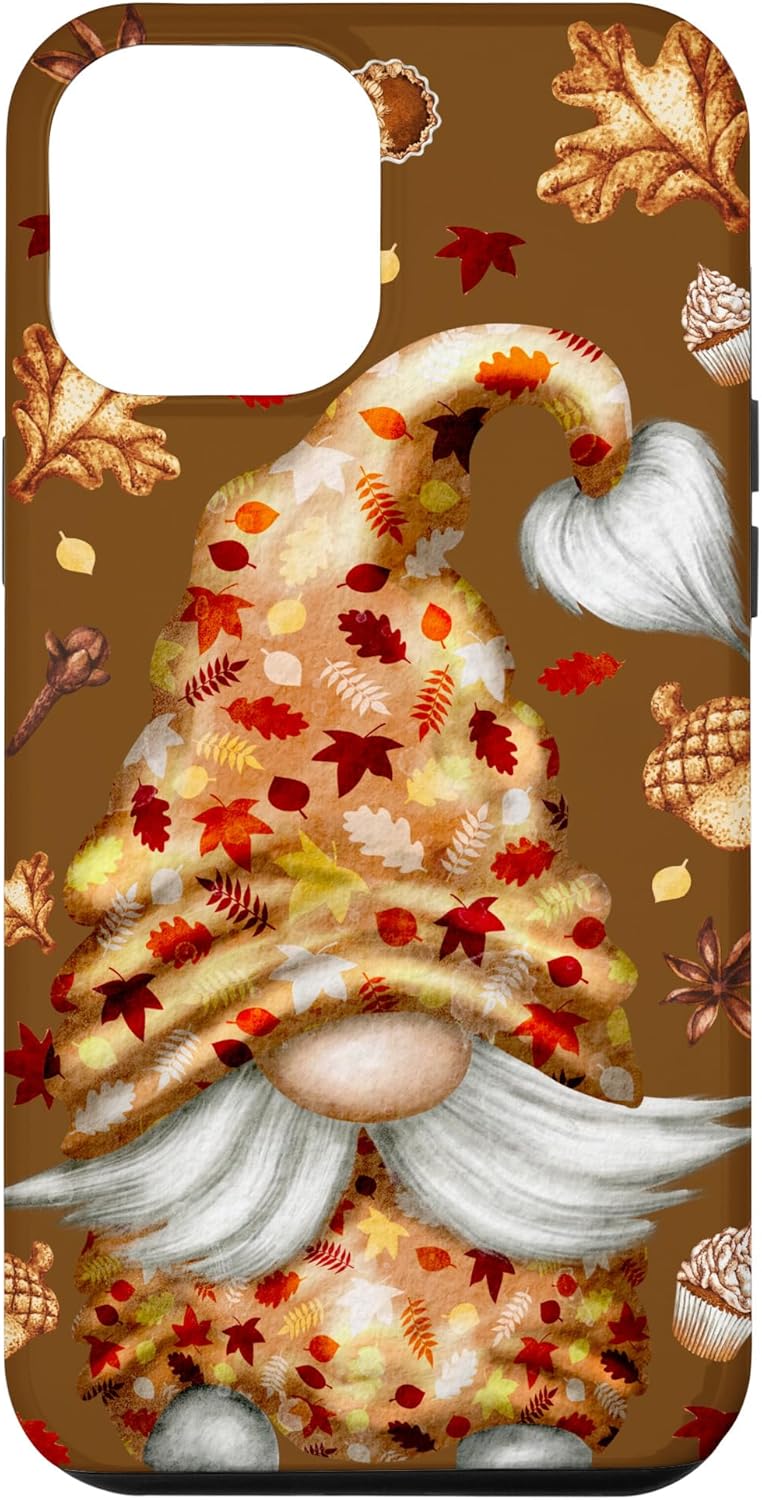 iPhone 13 Pro Max Hello Autumn Fall Gnomo para mujer, funda colorida de Acción de Gracias
