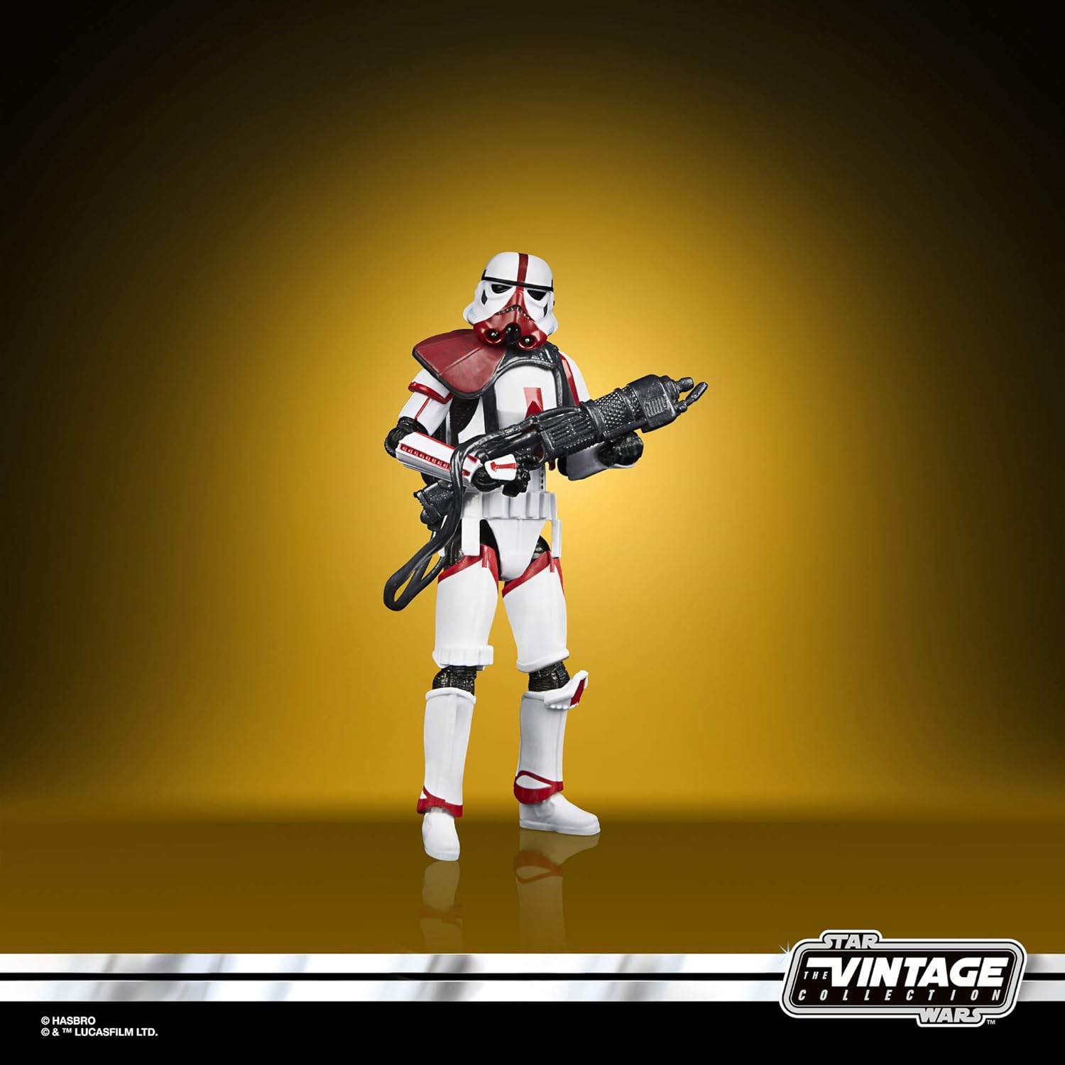 Star Wars Hasbro The Vintage Collection Incinerator Trooper, figura de acción The Mandalorian de 3.7 in de alto, juguete para niños a partir de 4