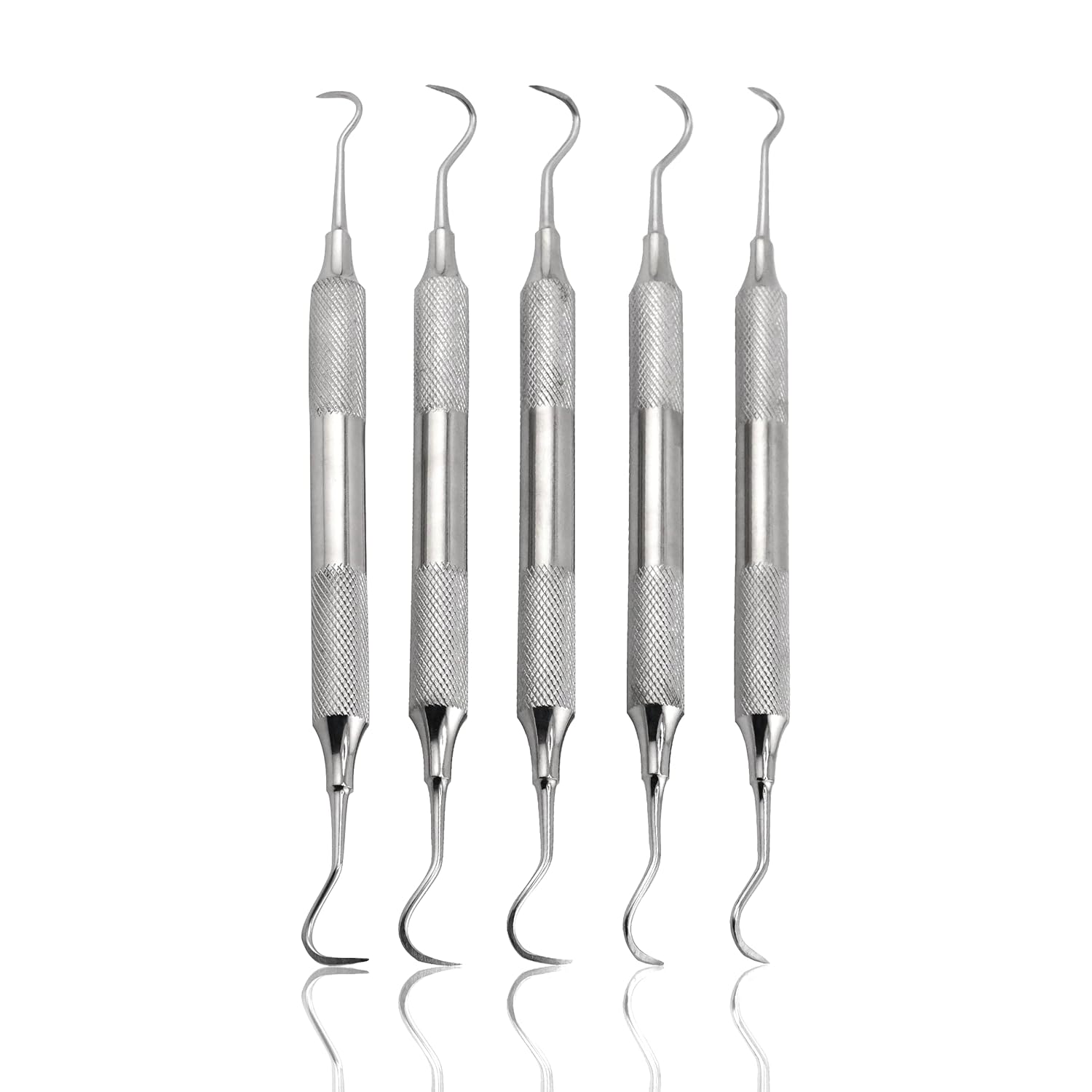 Sert of 5 Cynamed Jacquette Dental Scalers – Mango Hueco Doble Extremo Periodental Premium Instruments
