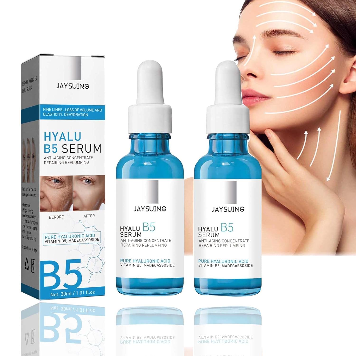Botox – Suero facial Hyalu B5, suero facial Botox Stock Solution, suero facial Jennifer Aniston, suero antienvejecimiento, Botox en una botella,