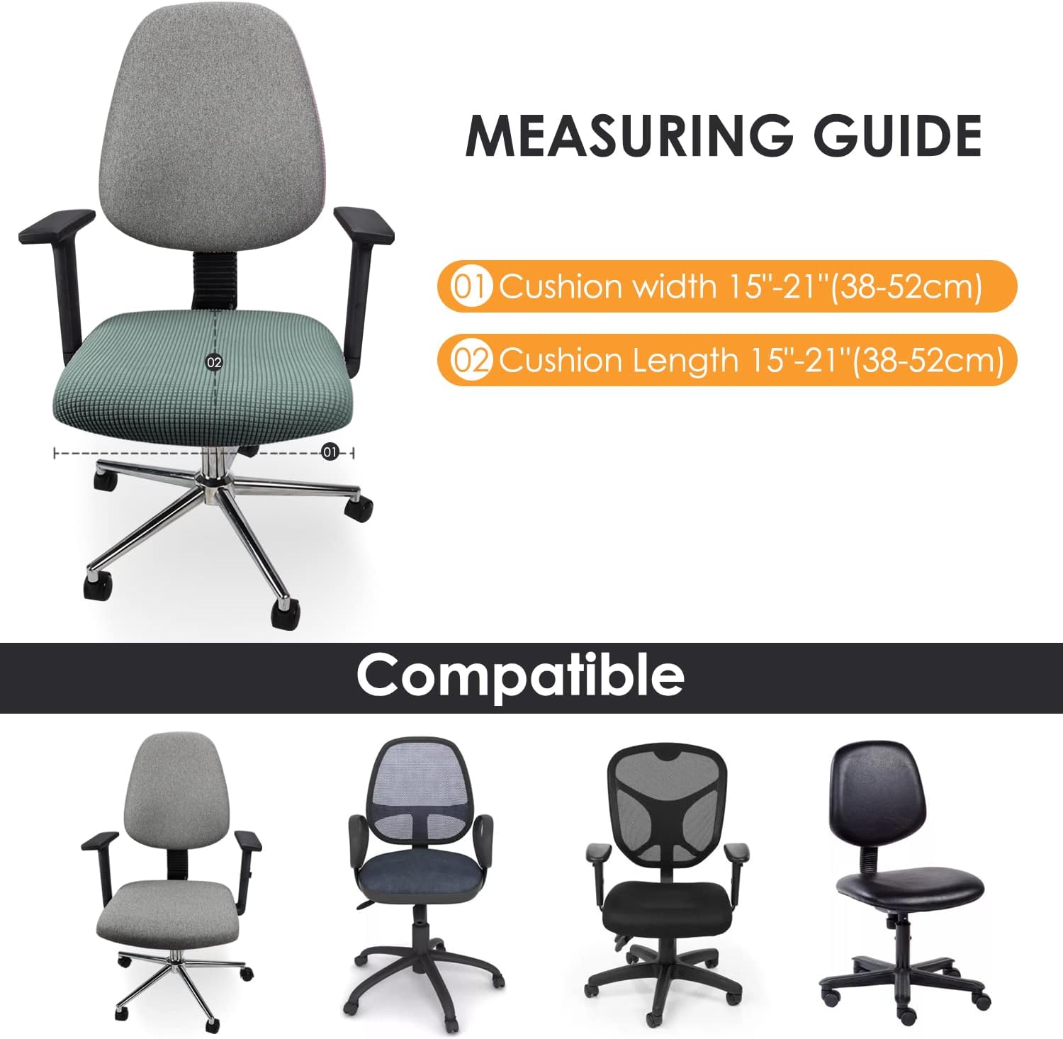 Funda de elastano elástica para asiento de silla, extraíble y lavable, funda protectora para silla de comedor, oficina, hotel, banquete, boda,