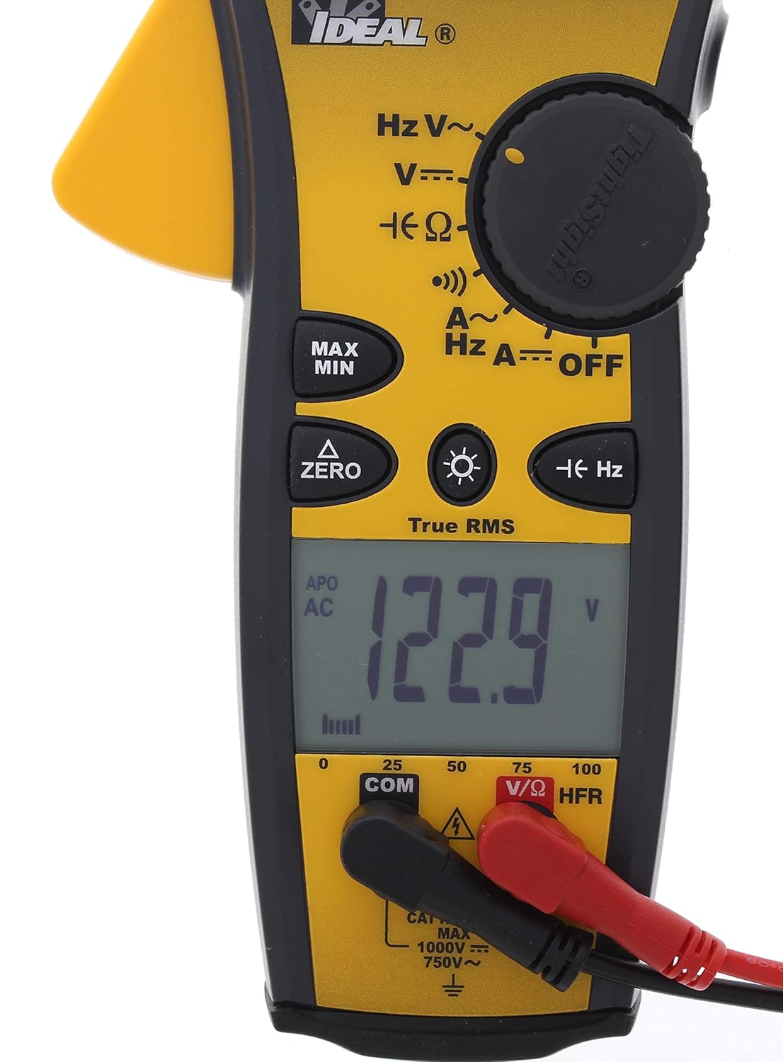 IDEAL INDUSTRIES INC. 61-775 1000 Amp TightSight – Abrazadera Medidor ACDC con TRMS, corriente y voltaje RMS verdaderos, CATIII para 1000 V, CATIV