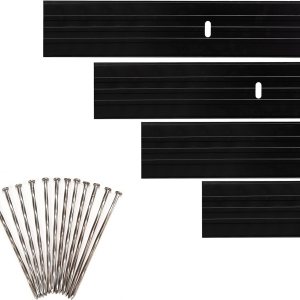 Dreamscape YardEdge – Bordes de aluminio para paisaje, 12 tiras, 6 pies cada una (72 pies en total), pintura Duraflex negra, borde de paisajismo de Dreamscape YardEdge – Bordes de aluminio para paisaje, 12 tiras, 6 pies cada una (72 pies en total), pintura Duraflex negra, borde de paisajismo de