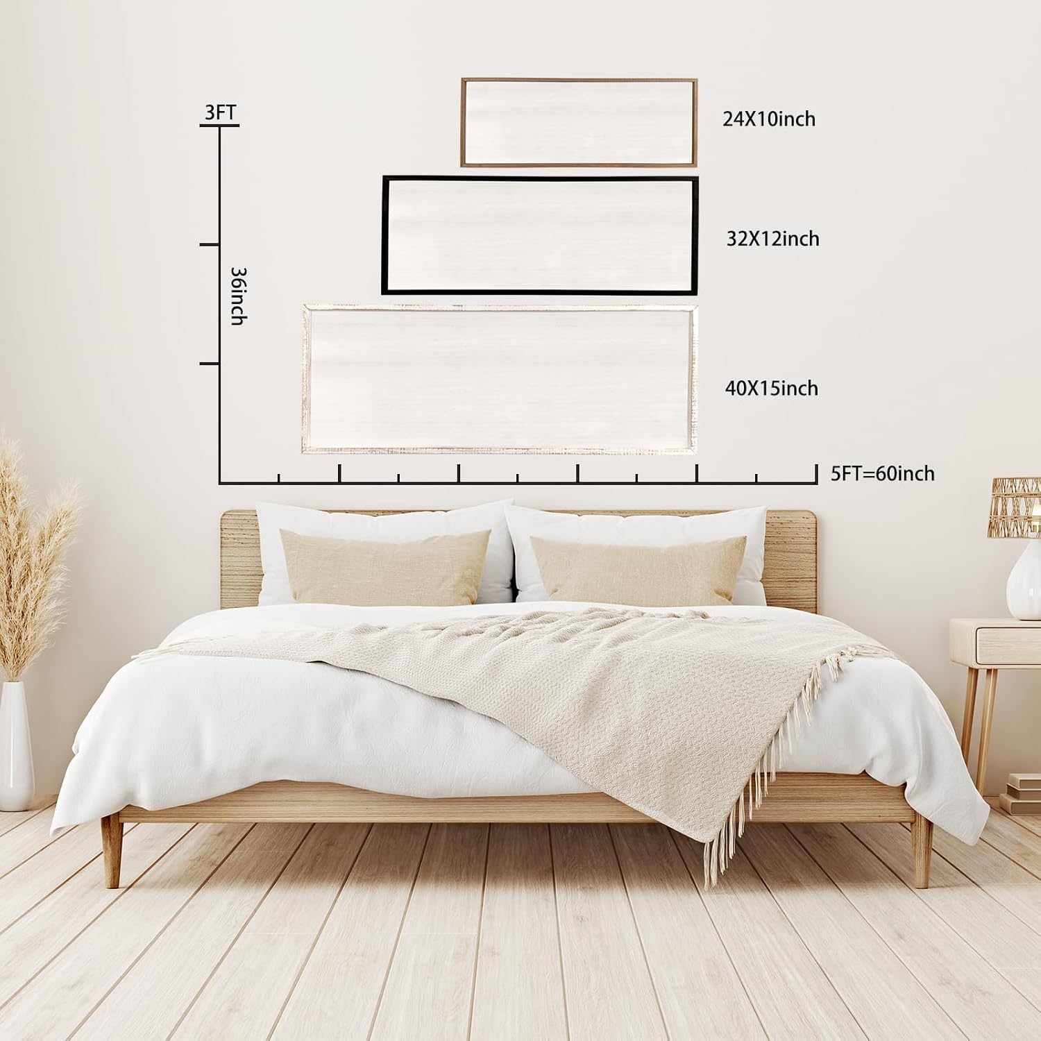 Decoración de pared de Sweet Dreams sobre la cama, 32 x 12 pulgadas, letrero grande de dulces sueños, decoración de pared de granja para habitación