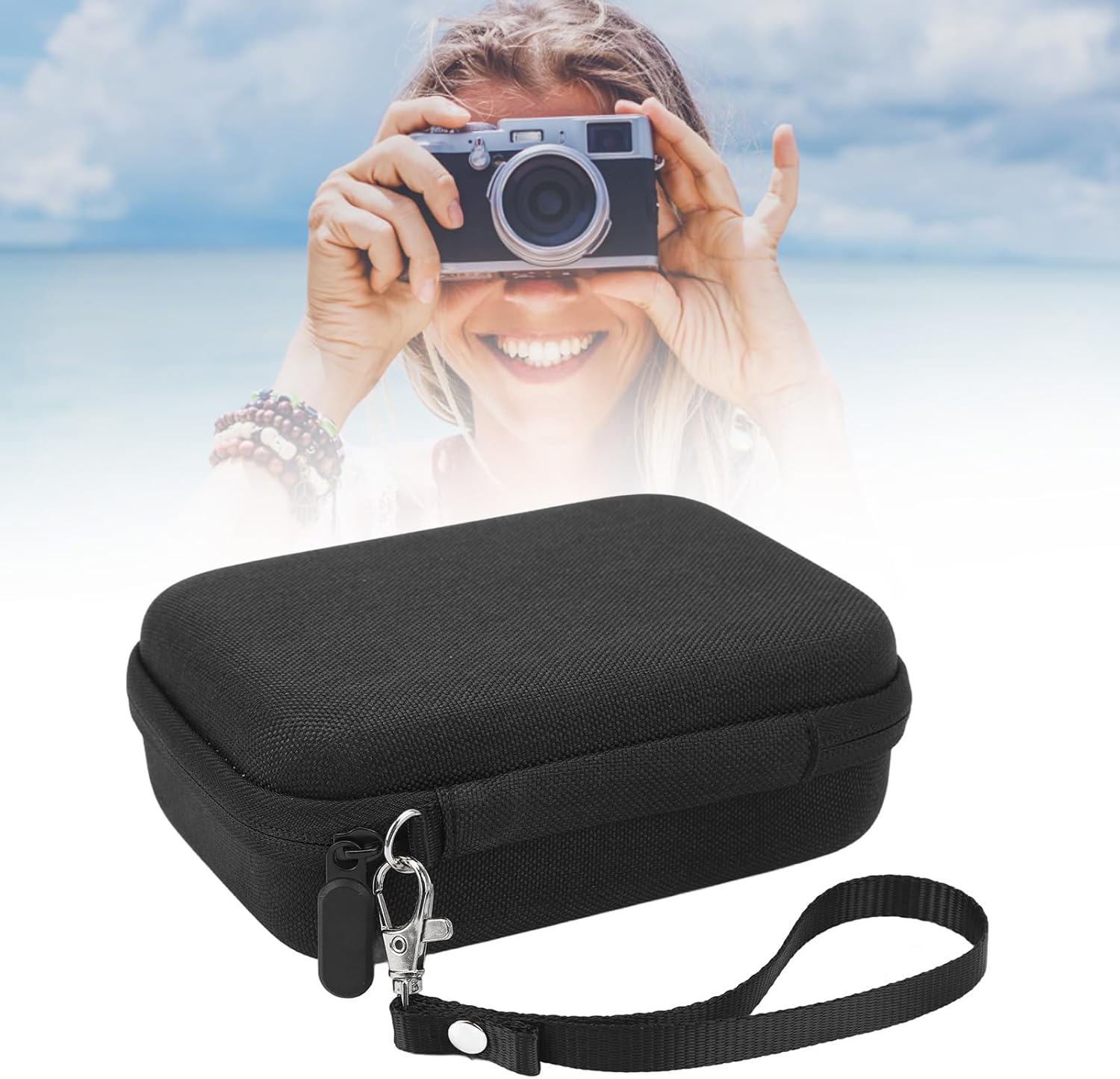 Bewinner Estuche rígido para cámara instantánea Mini EVO Link LiPlay, bolsa de cámara de viaje dura, bolsas portátiles impermeables para cámara,