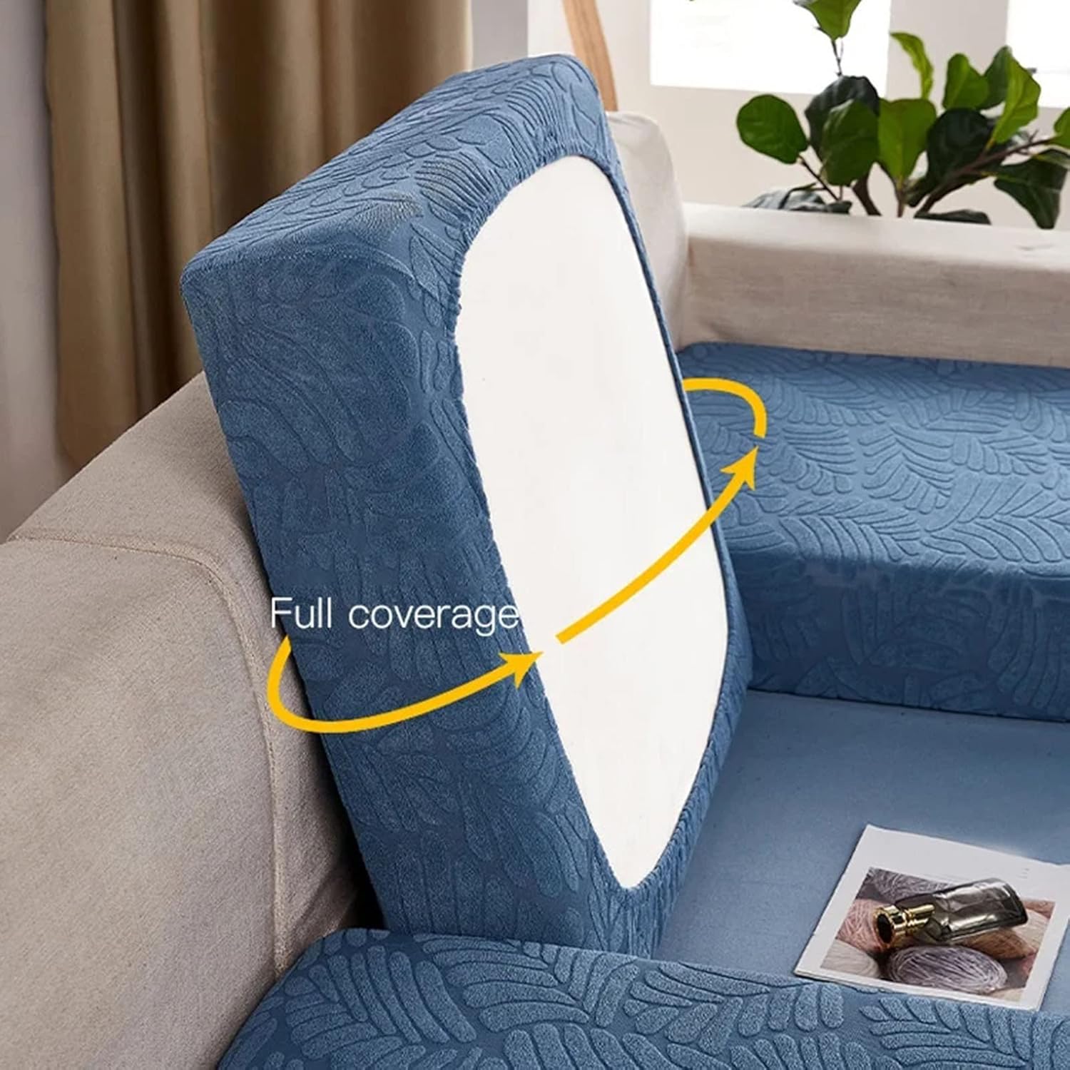 Funda universal para sofá resistente al desgaste, fundas de cojín elásticas de repuesto, fundas de sofá antideslizantes en forma de L, funda de sofá