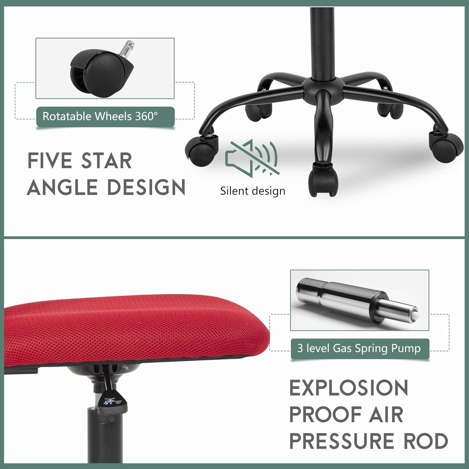 PayLessHere Silla de oficina, silla de escritorio, silla ergonómica de malla para computadora, soporte para espalda, moderno, ejecutivo, respaldo