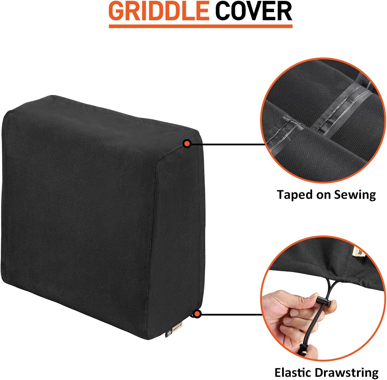 Liquidación Arcedo – Funda de parrilla de 17 pulgadas y bolsa de transporte compatible con parrilla de mesa Blackstone sin capucha, resistente al