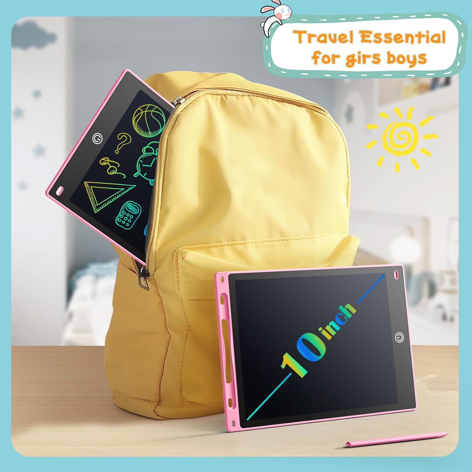 Dirrelo LCD Writing Tablet for Kids, Toddler Toys Drawing Tablet Doodle Board 3 Pack 10inch Drawing Writing Tablet Pad, Girls Boys Birthday Gifts