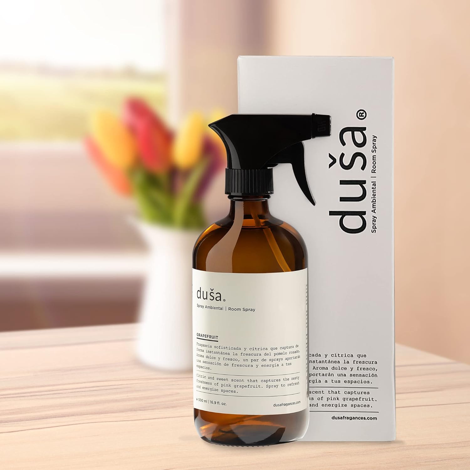 Dusa Baies Room Spray  16.9 onzas líquidas  La mejor fragancia para el hogar, artículos esenciales para el dormitorio y tela calmante  Ambientador