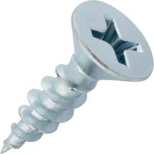 Rok Hardware Paquete de 100 tornillos para madera de cabeza plana Phillips de rosca gruesa #6 x 12″ MDF de zinc Rok Hardware Paquete de 100 tornillos para madera de cabeza plana Phillips de rosca gruesa #6 x 12″ MDF de zinc