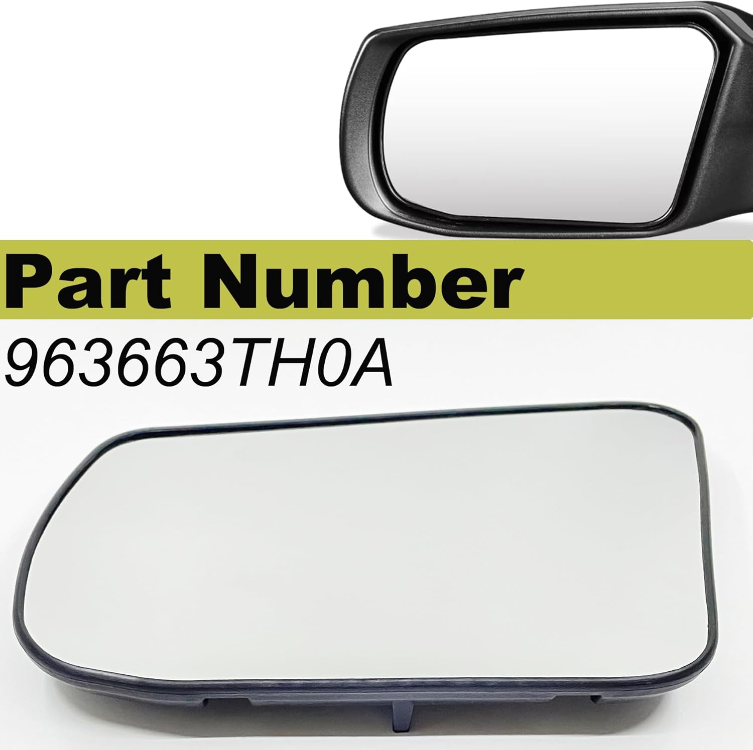 Altima – Espejo de cristal calefactable para el lado del conductor con soporte trasero compatible con Nissan Altima Sentra 2013-2018 Altima Sentra