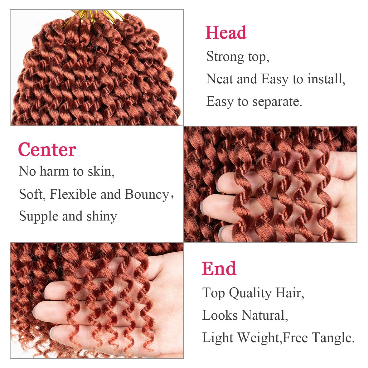 Leeven – pelo rizado de 18 pulgadas en onda de agua de Crochet Twist, 6 unidades, pasión de Twist Crochet, pelo sintético para mujeres negras