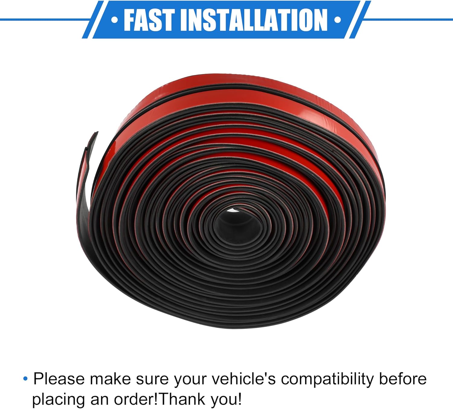 VekAuto Sello de tira de clima para parabrisas de automóvil, 1.181 in x 23.0 ft, tira universal para automóvil, camión, en forma de T, a prueba de