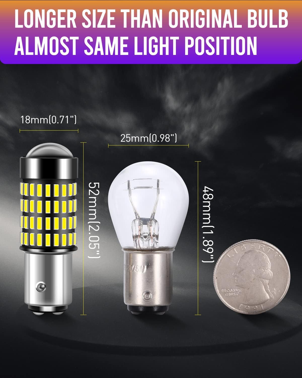 LUYED 2 X 1700, luces extremadamente brillantes 1157 4014 102-EX, conjunto de chips, foco 7528 led 1157 2057 2357, de xenón, blanco (la luz led mas