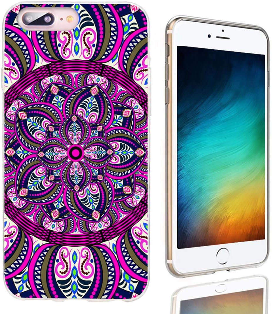 AKORAVO – Funda para iPhone 8 Plus, iPhone 7 Plus para mujeres, hombres y niñas, a prueba de golpes, antiarañazos, delgada, suave, funda protectora