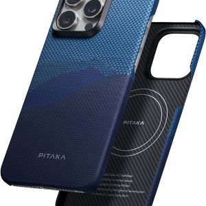 pitaka Funda para iPhone 15 Pro compatible con MagSafe, funda delgada y ligera para iPhone 15 Pro de 6.1 pulgadas con una sensación táctil sin pitaka Funda para iPhone 15 Pro compatible con MagSafe, funda delgada y ligera para iPhone 15 Pro de 6.1 pulgadas con una sensación táctil sin