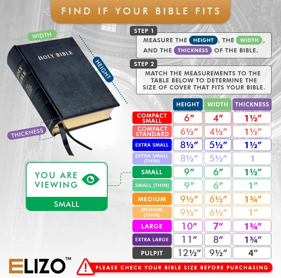 Funda de cuero para la Biblia para hombres, funda de la Biblia para hombres, funda de cuero pequeña para la Biblia para mujeres, funda de la Biblia