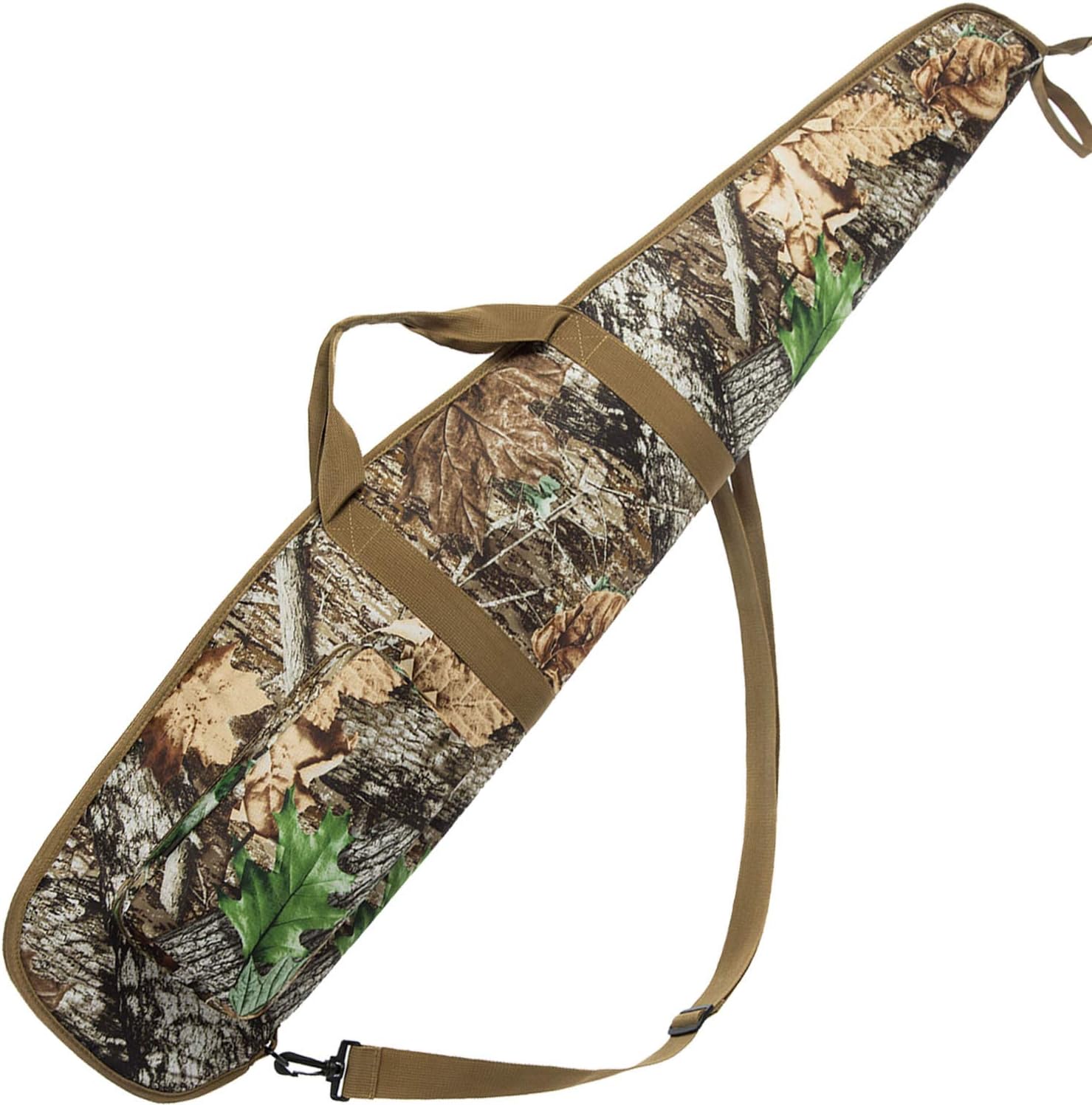 Funda para rifle de 444852 pulgadas, resistente al agua, con bolsillo con cremallera para rifles con alcance.