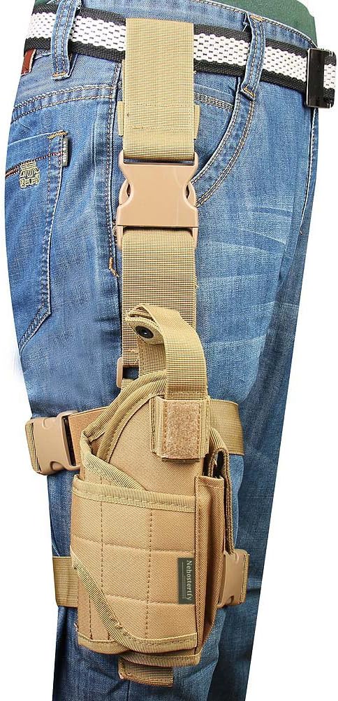 Funda de pierna caída, arnés de pierna táctica para muslos para diestros