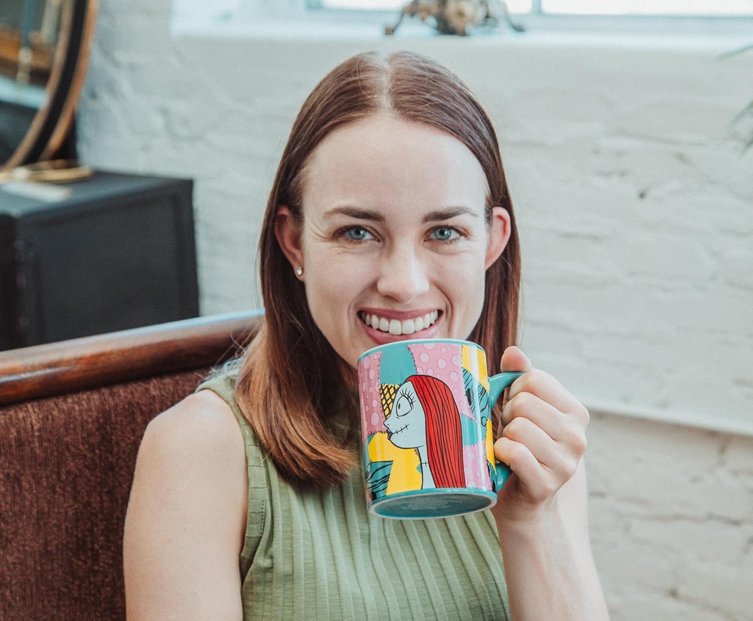 Disney Nightmare Before Christmas Jack and Sally Meant To Be – Juego de tazas de cerámica