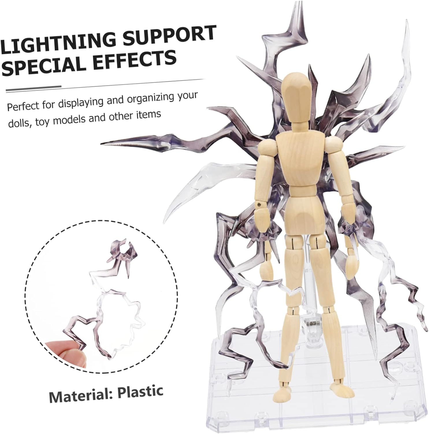 1 Unidades Hecho a Mano Efectos Especiales Soporte Figura de Acción Figura Soporte de Muñeca Soporte de Muñeca Modelo Soporte de Títere Negro