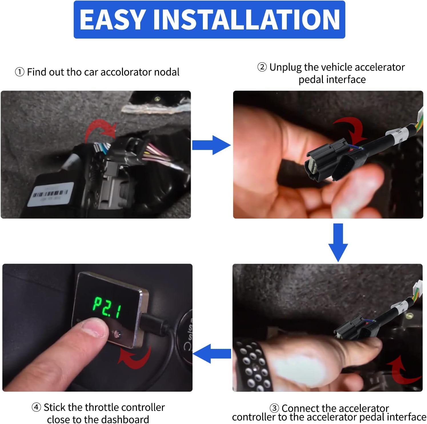 Controlador de respuesta del acelerador, acelerador electrónico inteligente de carreras de 9 modos para Ford Trucks F250 F350 F450 F550 Mustang