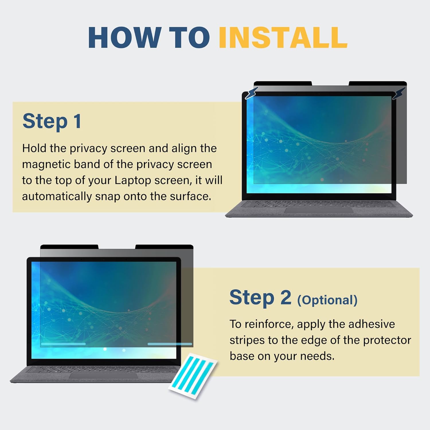 SenseAGE Microsoft Surface – Protector de pantalla magnético de privacidad para laptop de 13.5 pulgadas, filtro de privacidad fácil de poner y