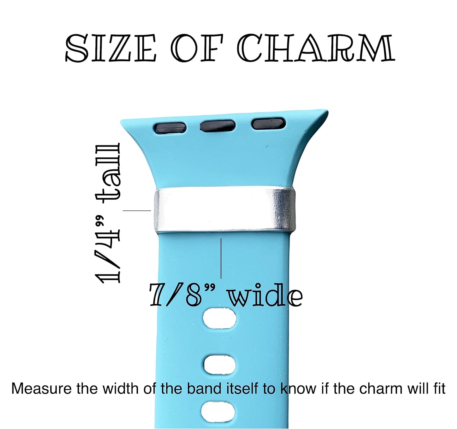 POTS Medical Alert ID Watch Charm, Hand Stamped Tag for Smartwatch, Made of Lightweight Aluminum, Band Not Included
