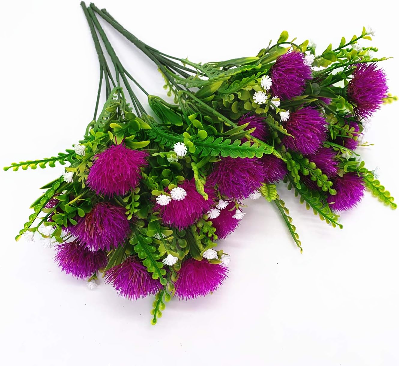 Decoración de plantas artificiales de diente de león, flores de plástico falsas, arbustos, hierba para interiores y exteriores, hogar, jardín, boda,