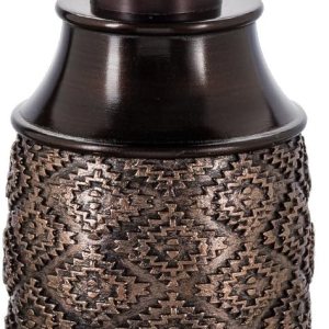 Creative Scents Dispensador de jabón marrón para baño, dispensador de loción decorativo con bomba a juego duradera para encimera, dispensador de Creative Scents Dispensador de jabón marrón para baño, dispensador de loción decorativo con bomba a juego duradera para encimera, dispensador de