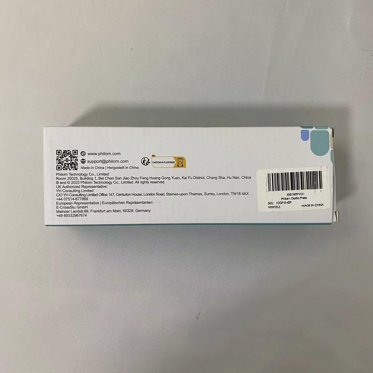 Philorn Trituradora de prensa de ajo de acero inoxidable profesional para cocina, picadora de jengibre, exprimidor de ajo, fuerte y duradera, fácil