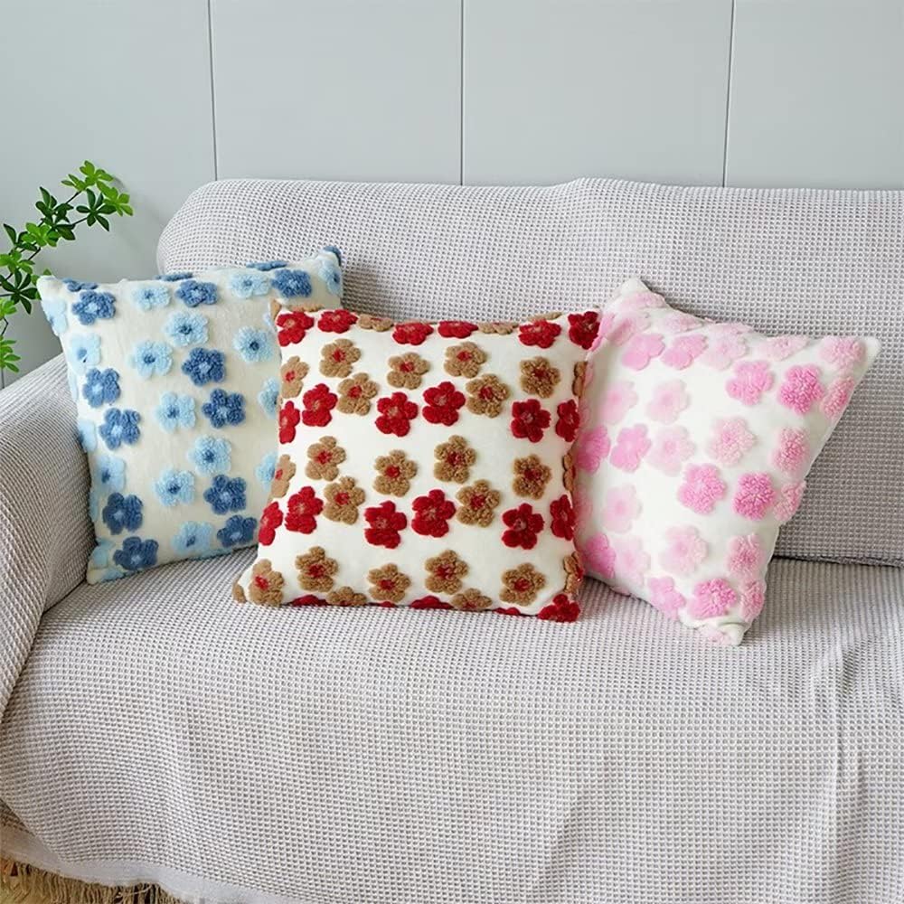 SKXKJian Paquete de 2 fundas de almohada decorativas de Navidad, suaves y esponjosas para dormitorio, de 18 x 18 pulgadas, de piel sintética, con