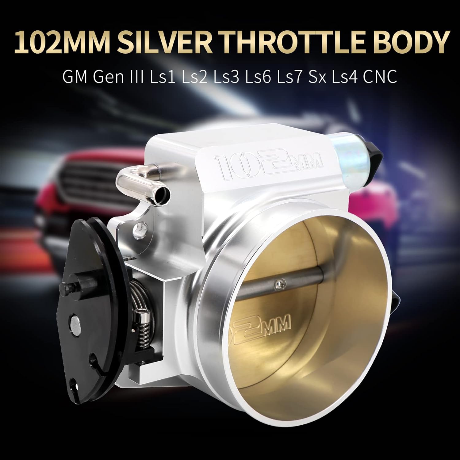 Cuerpo del acelerador de aluminio de 4.016 in con sensores de posición del acelerador TPS IAC compatible con LSX LS LS1 LS2 LS7