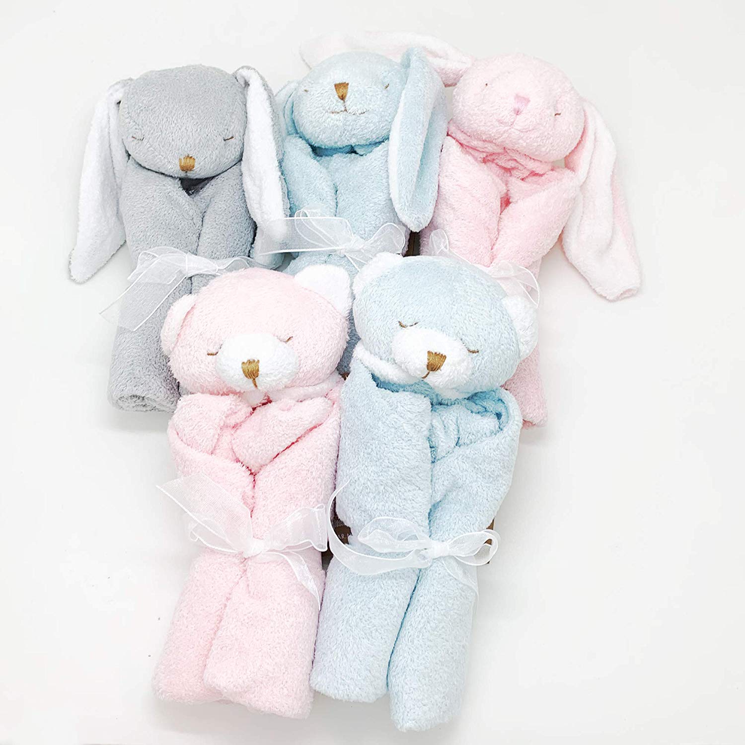 Angel Dear – Conejito gris, manta