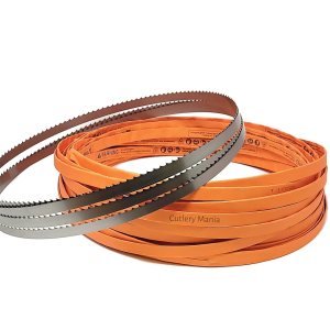 Hoja de sierra de cinta para carne de 98 pulgadas, 3 tpi x 58 x .022 (paquete de 4) Hoja de sierra de cinta para carne de 98 pulgadas, 3 tpi x 58 x .022 (paquete de 4)