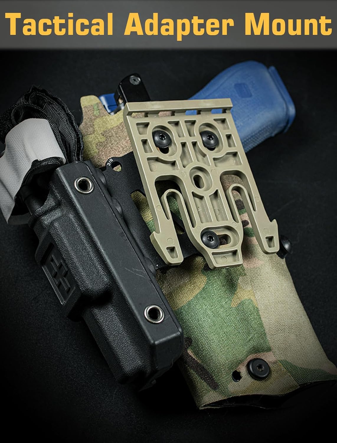 EralcNa Adaptador de funda táctica para torniquete, montaje QLS Policía Gear Accesorios Cinturón Accesorio