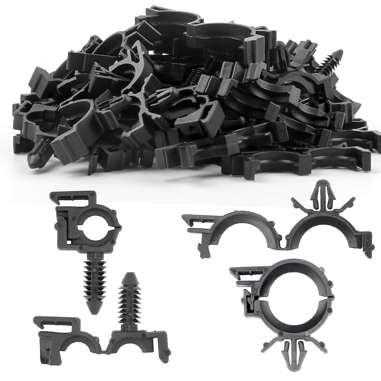 ZHUBANG Auto Clips – Juego universal de 145 piezas de repuesto para arnés de cables de automóvil, contiene 11 tamaños diferentes de piezas de